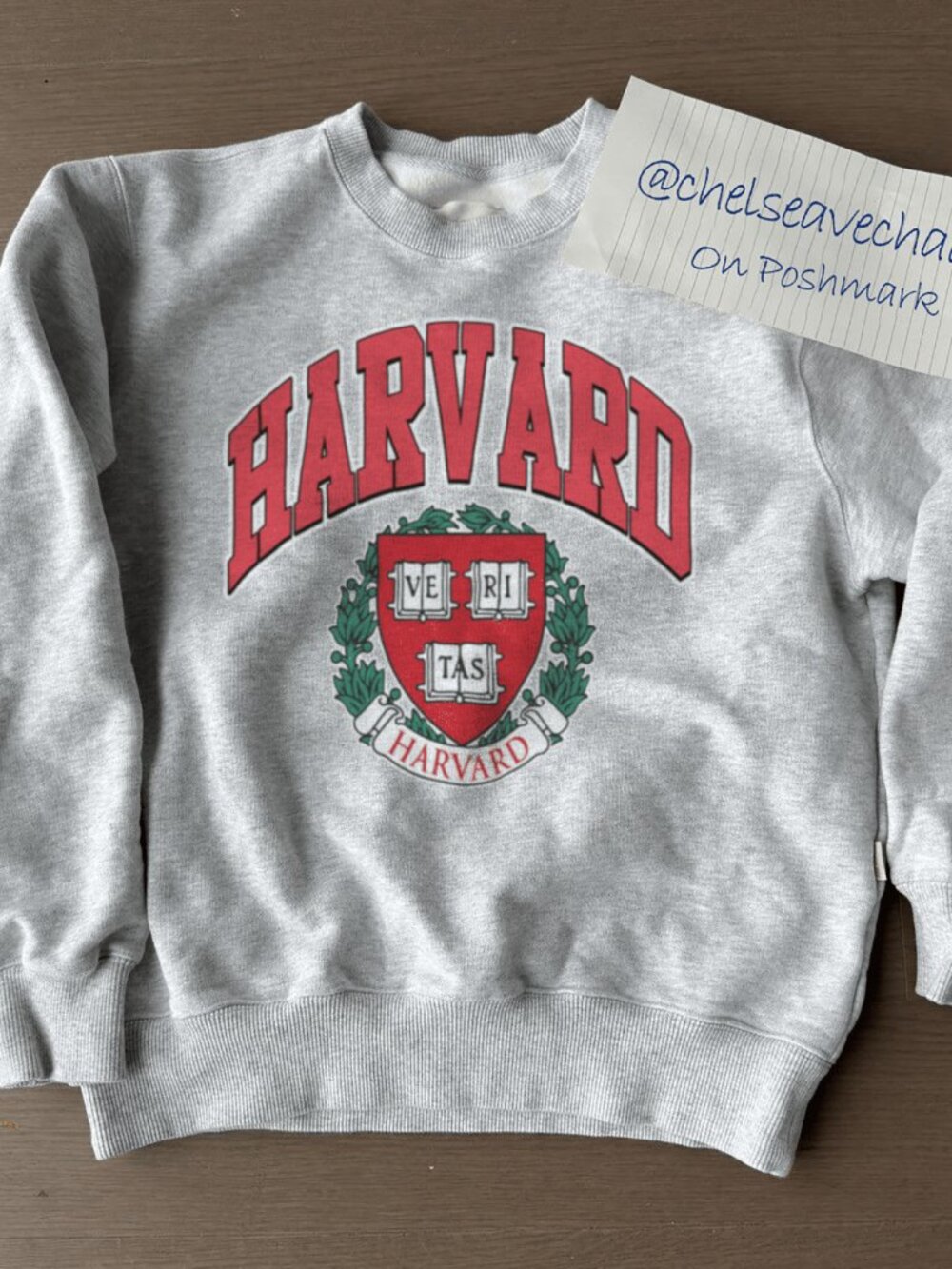 Vintage 1980s SCREEN STAR Harvard University Spell out Big Logo Sweatshirt